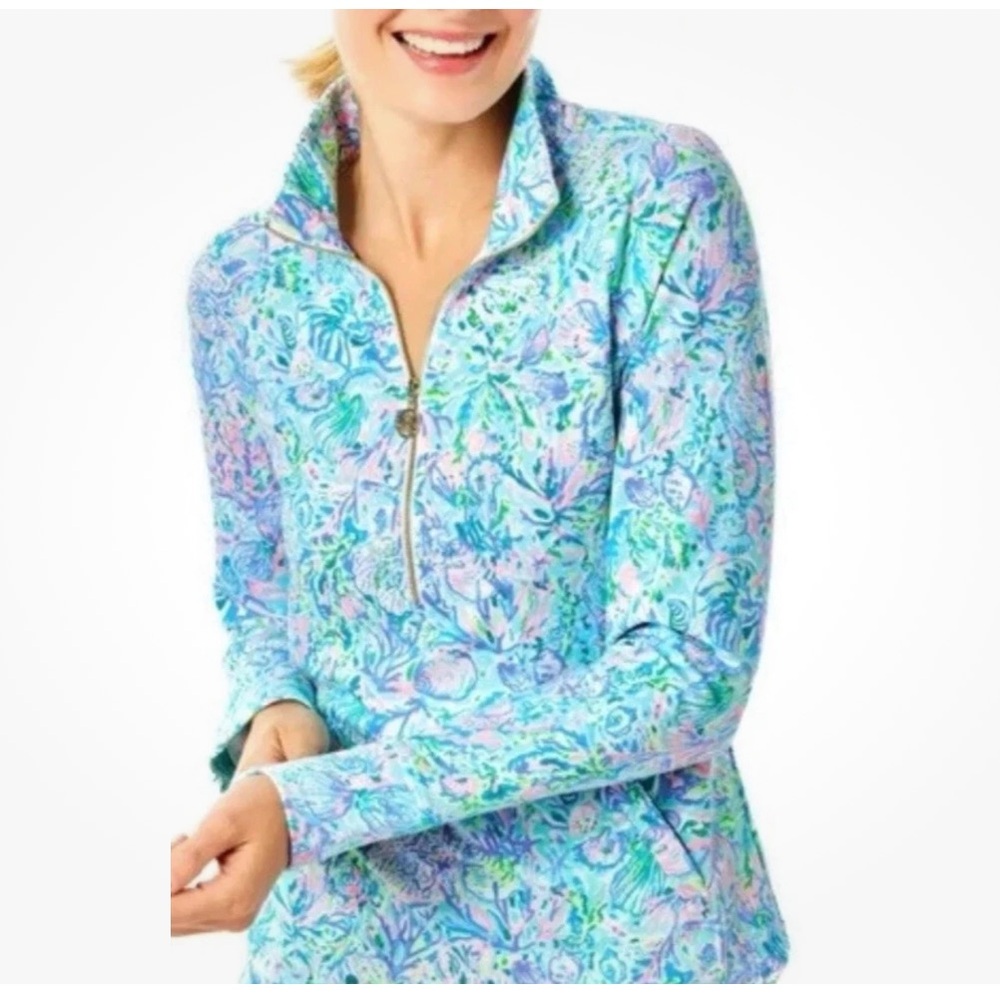 Lilly Pulitzer Skipper Popover Soleil It To Me Size S - Picture 7 of 7